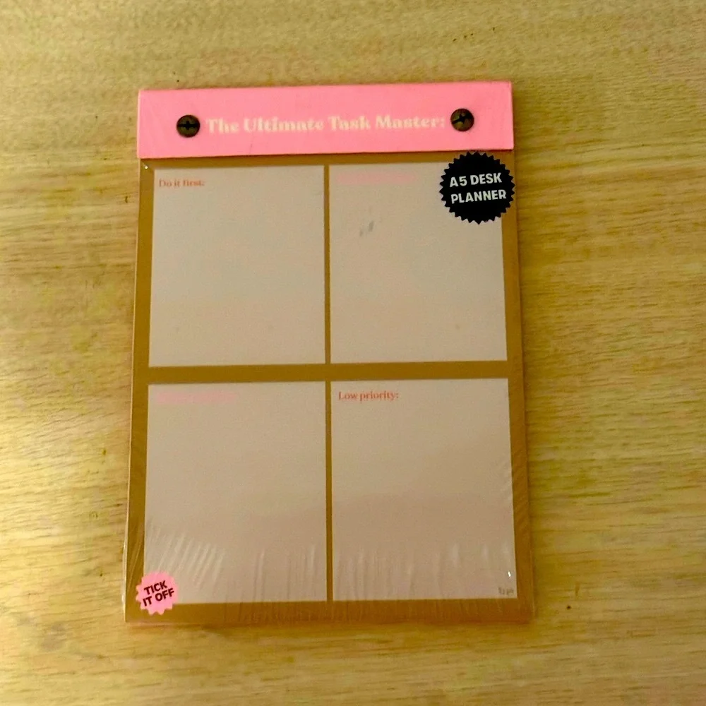 A5 Desk Planner